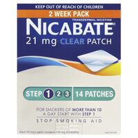 Nicabate Patch Clear 21mg 14 Patches